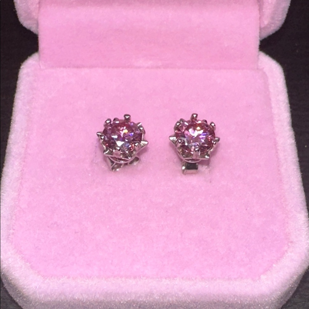 1ct colored moissanite studs